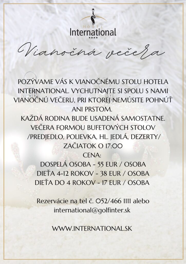 Pozvánka na Vianočnú večeru